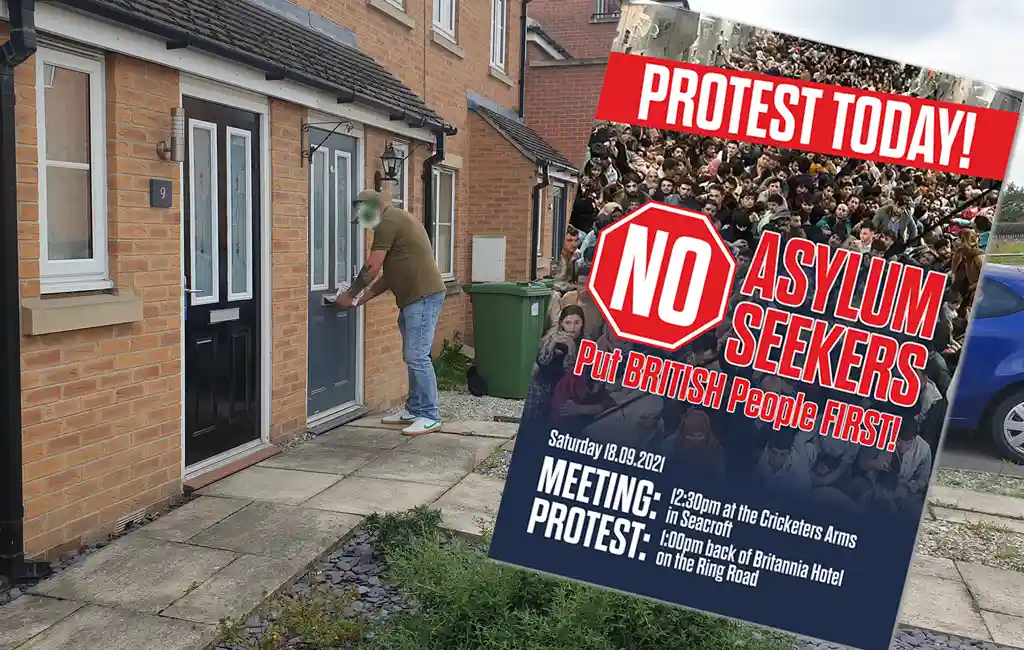 demo against asylum hotels in leeds
